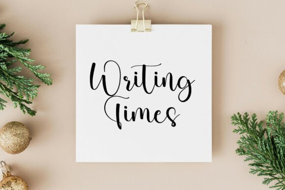 Savory Writing Font PNG with transparent background - Preview 1