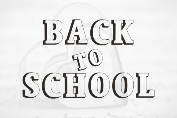 Senior College Font PNG with transparent background - Preview 1