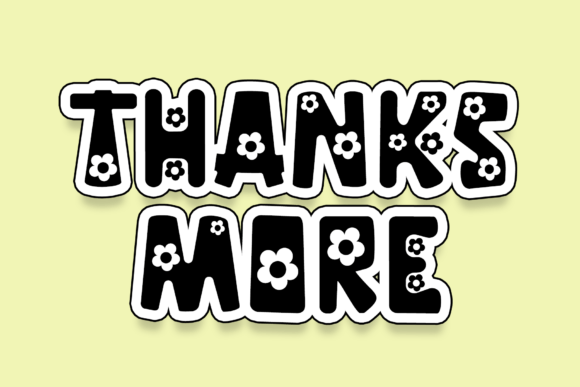 Smart Daisys Font PNG with transparent background - Preview 4