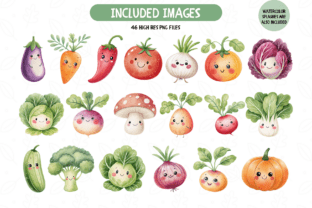 Watercolor Vegetable Clipart Bundle Graphic by TatiMockups · Creative ...