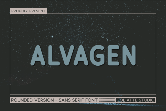 Alvagen Sans Serif Font By Goliatte Studio