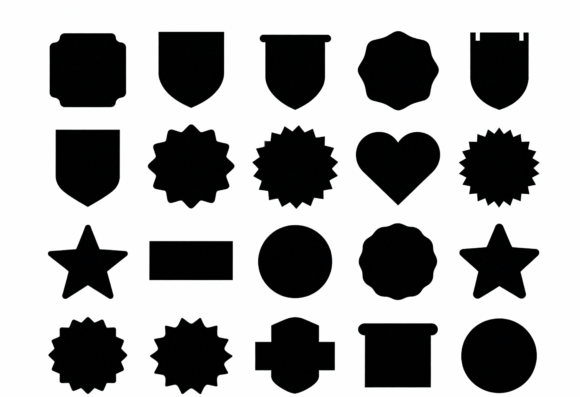 Badge Shapes SVG Clipart