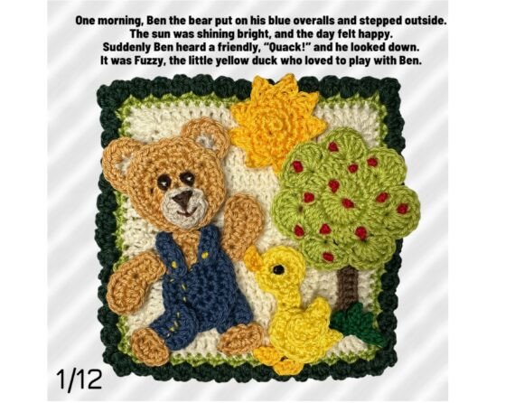 Bear Granny Square Storyteller Crochet