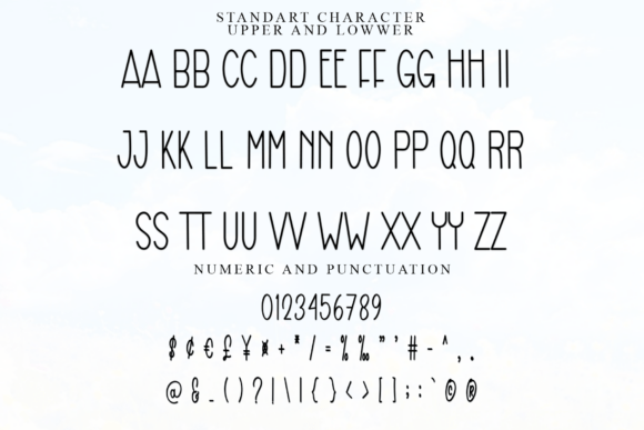 Black White Font - Preview 2
