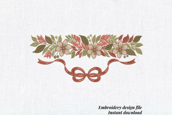 Boho Wedding Floral Border
