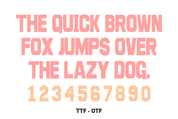 Bold Simple Font - Preview 3