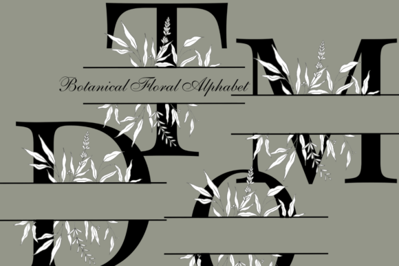 Botanical Floral Alphabet Letters a–Z Graphic by Sumi Serene · Creative ...
