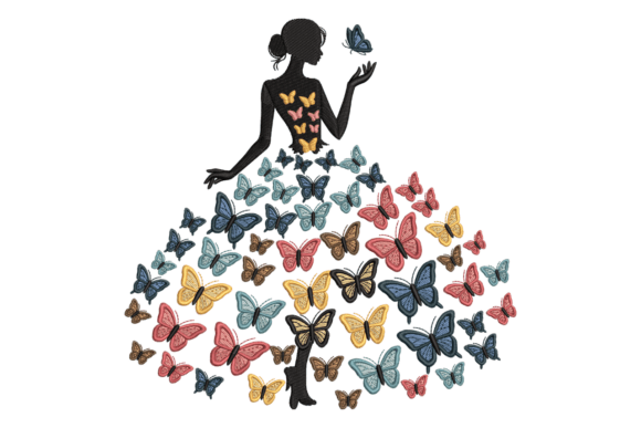 Butterfly Dress Girl – Elegant