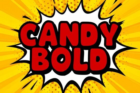Candy Bold Font - Preview 1