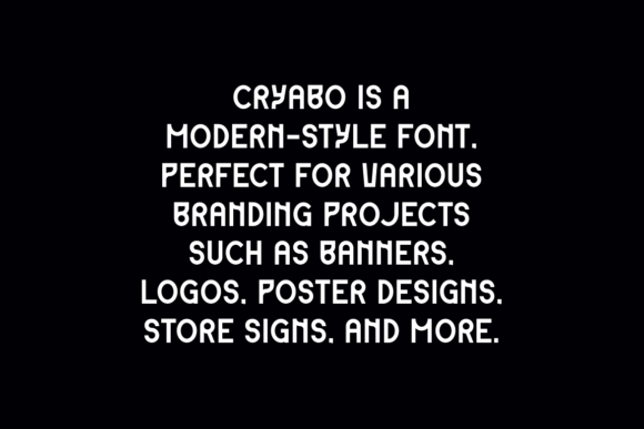 Cryabo Font - Preview 4