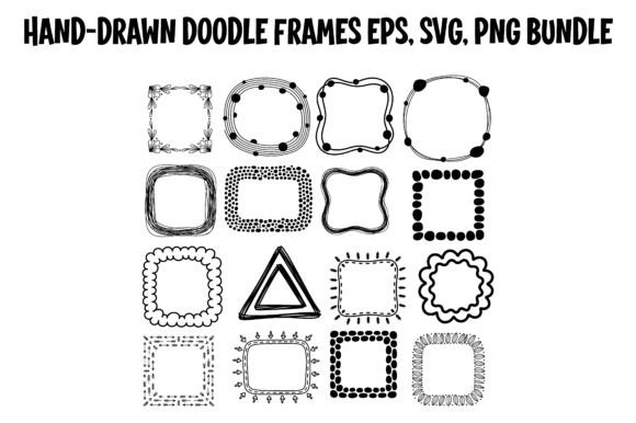 Doodle Frames Hand Drawn Borders