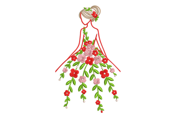 Elegant Floral Dress Girl