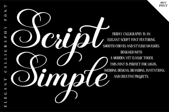 Friday Calligraphy Font - Preview 1
