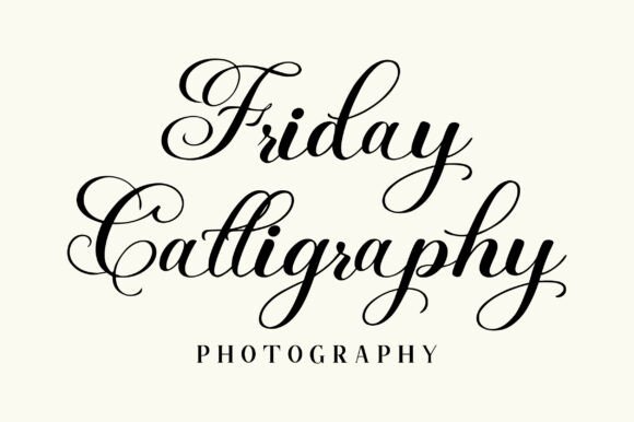 Friday Calligraphy Font - Preview 2