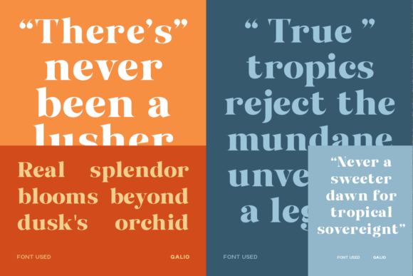 Galio Font - Preview 1