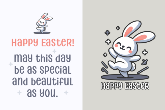Great Bunny Font PNG with transparent background - Preview 1