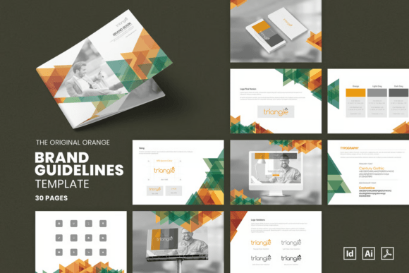 High Quality Brand Guideline Mockup