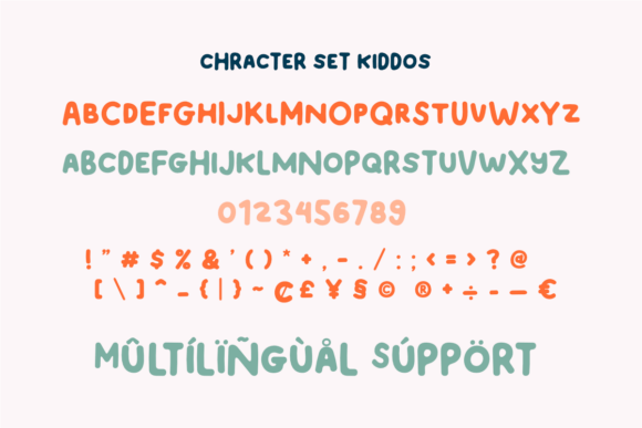 Kiddos Delight Duo Font PNG with transparent background - Preview 5