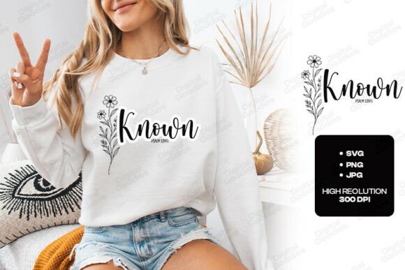 Known Christian Faith Quote Floral