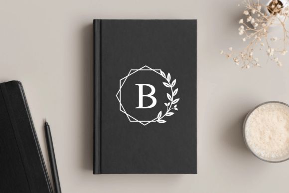 Laurel Monogram Font PNG with transparent background - Preview 4