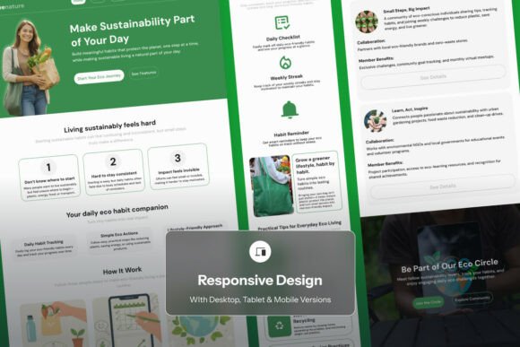 Livenature - Eco Habit Tracker Landing