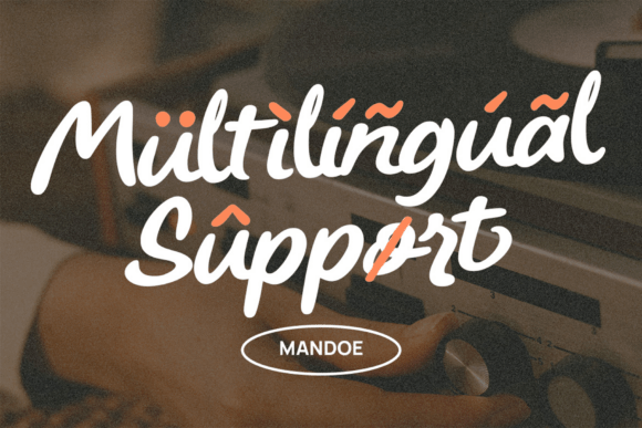 Mandoe Font PNG with transparent background - Preview 4
