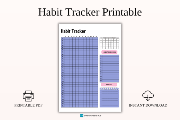 Minimal Daily Habit Tracker Printable