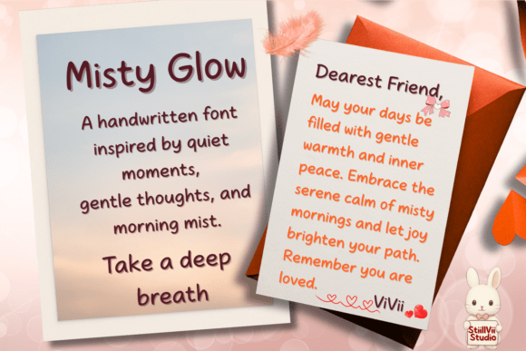Misty Glow Font font preview - 3