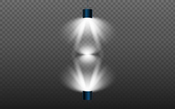 Realistic Spotlight Lights Lamp