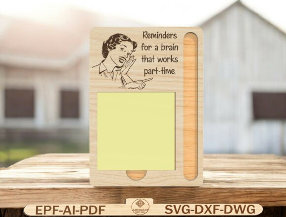 Reminder Note Board Laser Cut File