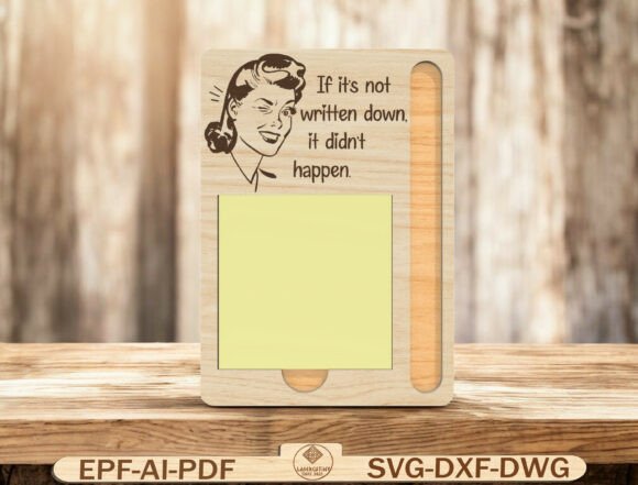 Reminder Note Board Laser Cut File