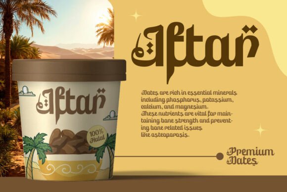 Ruhia Arabic Font PNG with transparent background - Preview 2