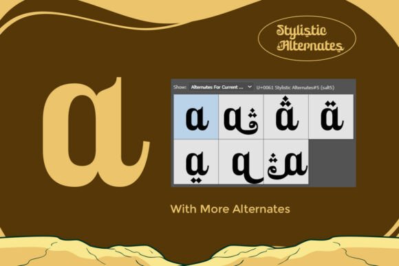 Ruhia Arabic Font PNG with transparent background - Preview 6