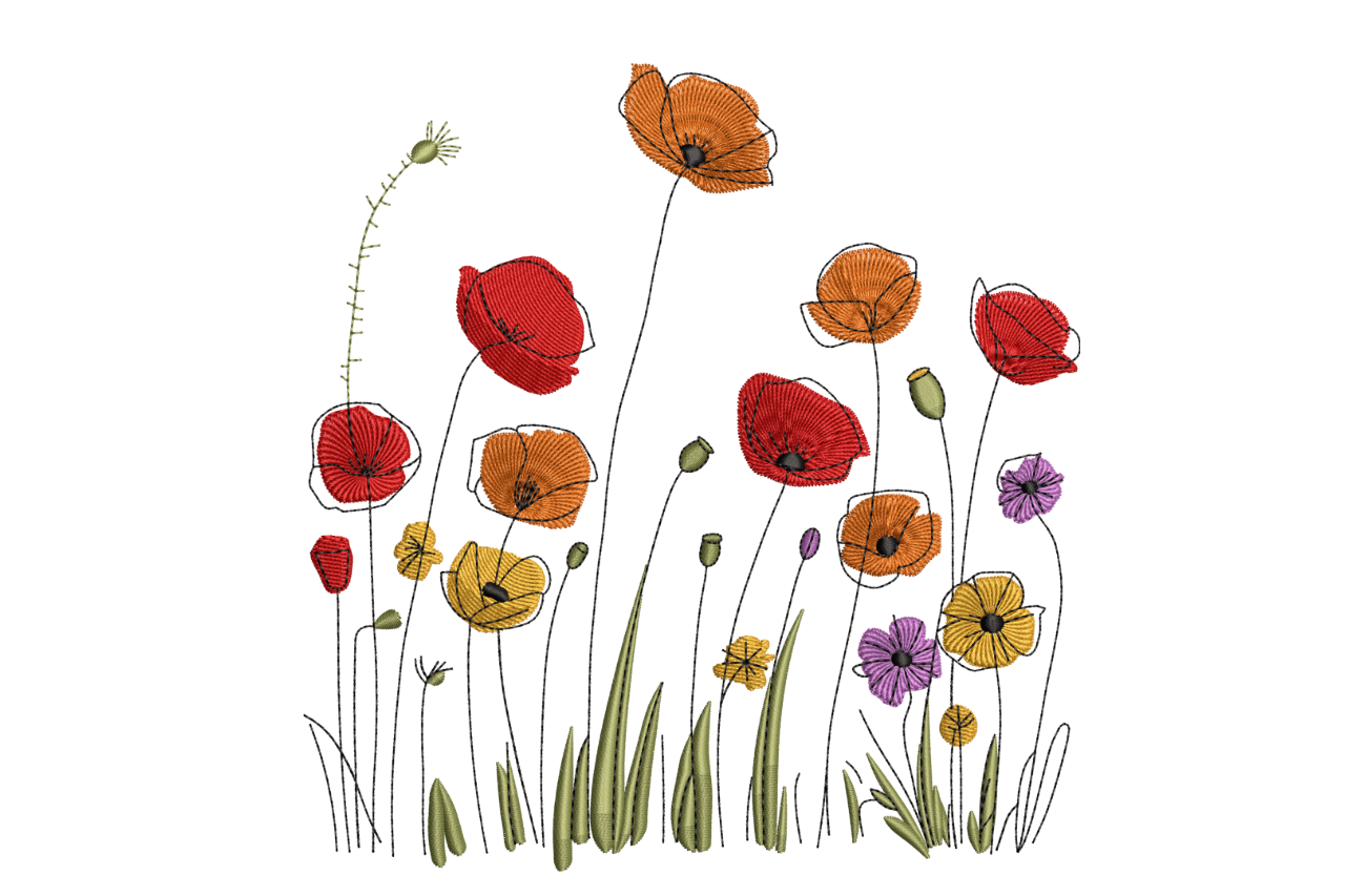 Sketchy Wildflower Meadow