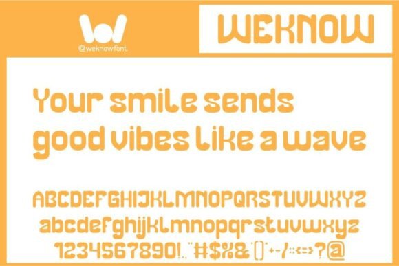 Smiling Wave Font PNG with transparent background - Preview 1