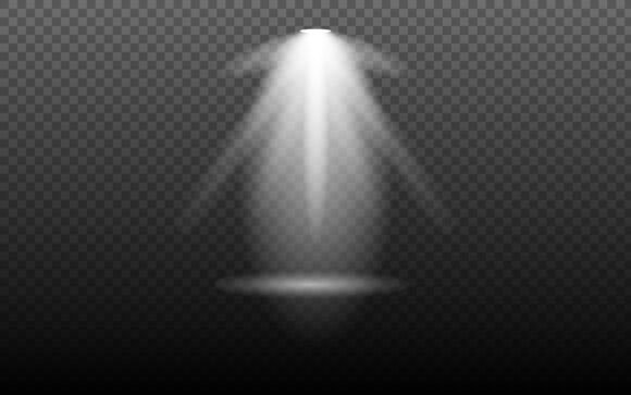 Spotlight Lamp with a Hanging Bulb