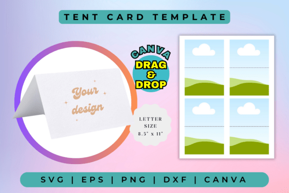Tent Card Template Graphic Business Cards By DigicraftsStudio
