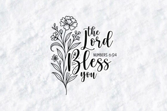 The Lord Bless You Bible Verse Design