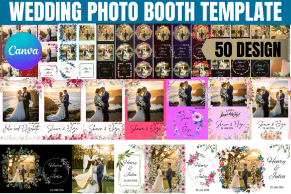 Wedding Photo Booth Template Bundle