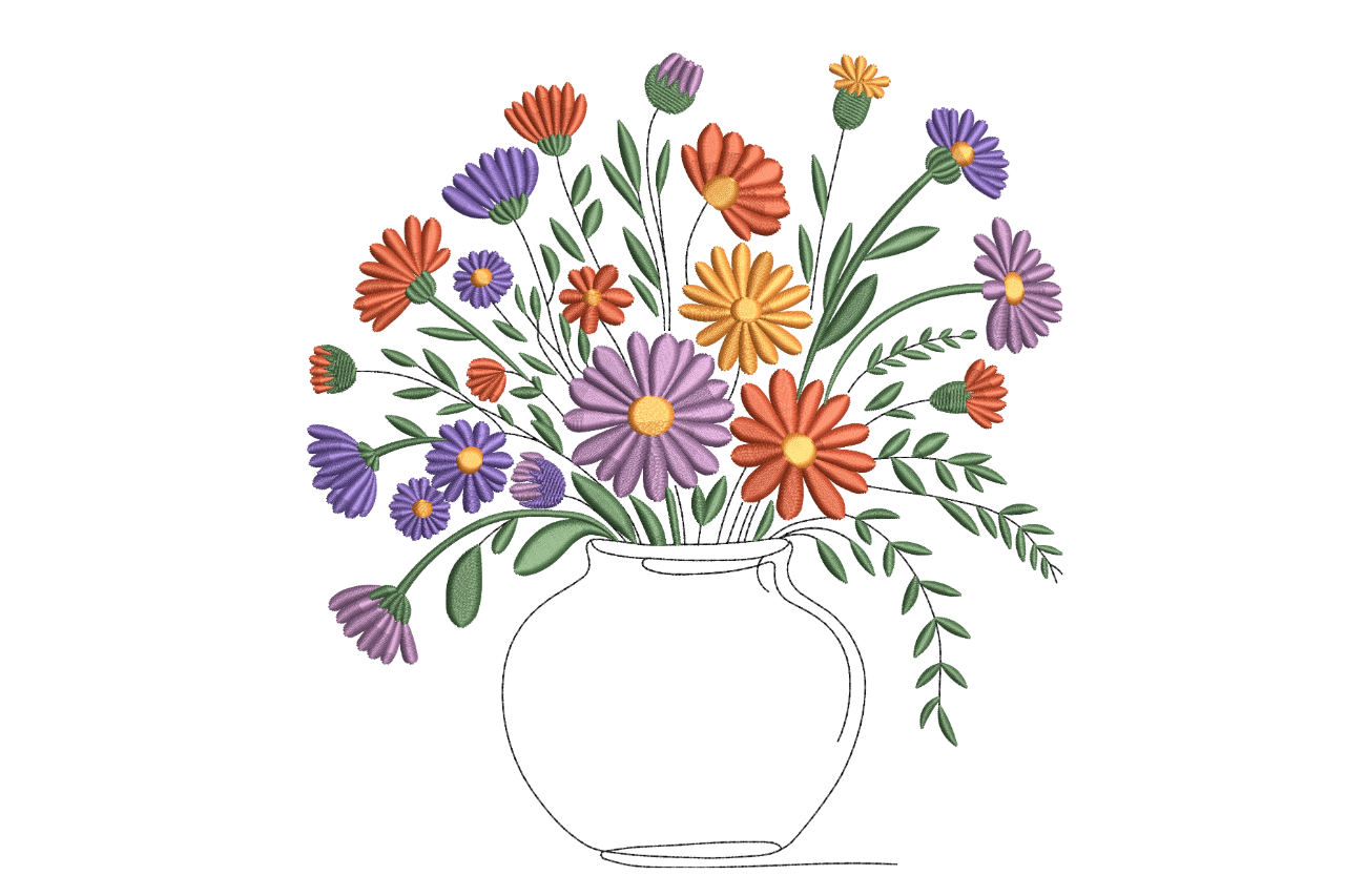 Wildflower Bouquet Vase