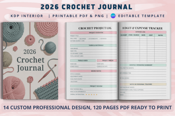 2026 Crochet Journal | KDP Interior