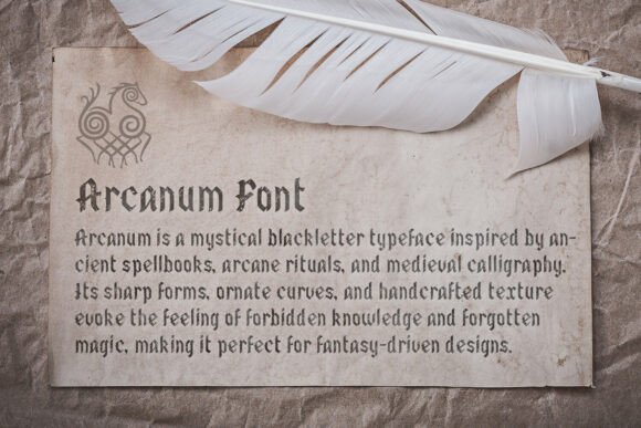 Arcanum Font - Preview 4