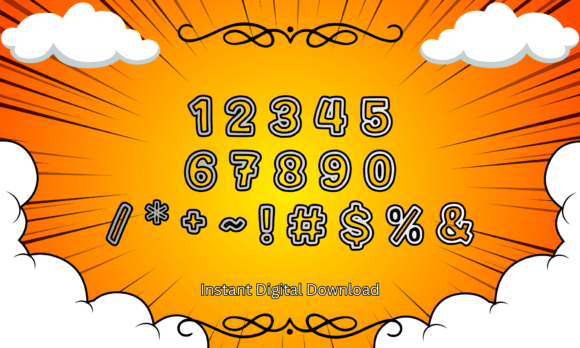 Cartoon Outline Font - Preview 2