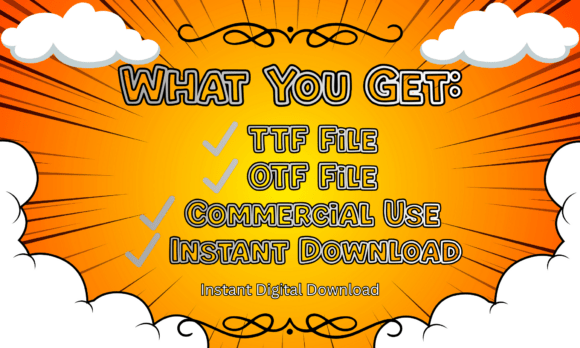 Cartoon Outline Font - Preview 4
