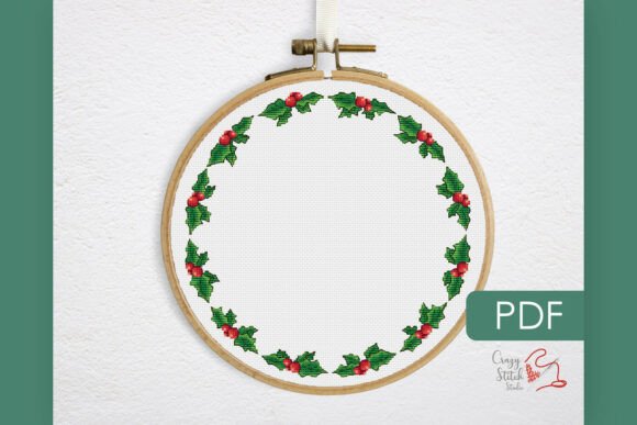 Christmas Wreath Cross Stitch Pattern