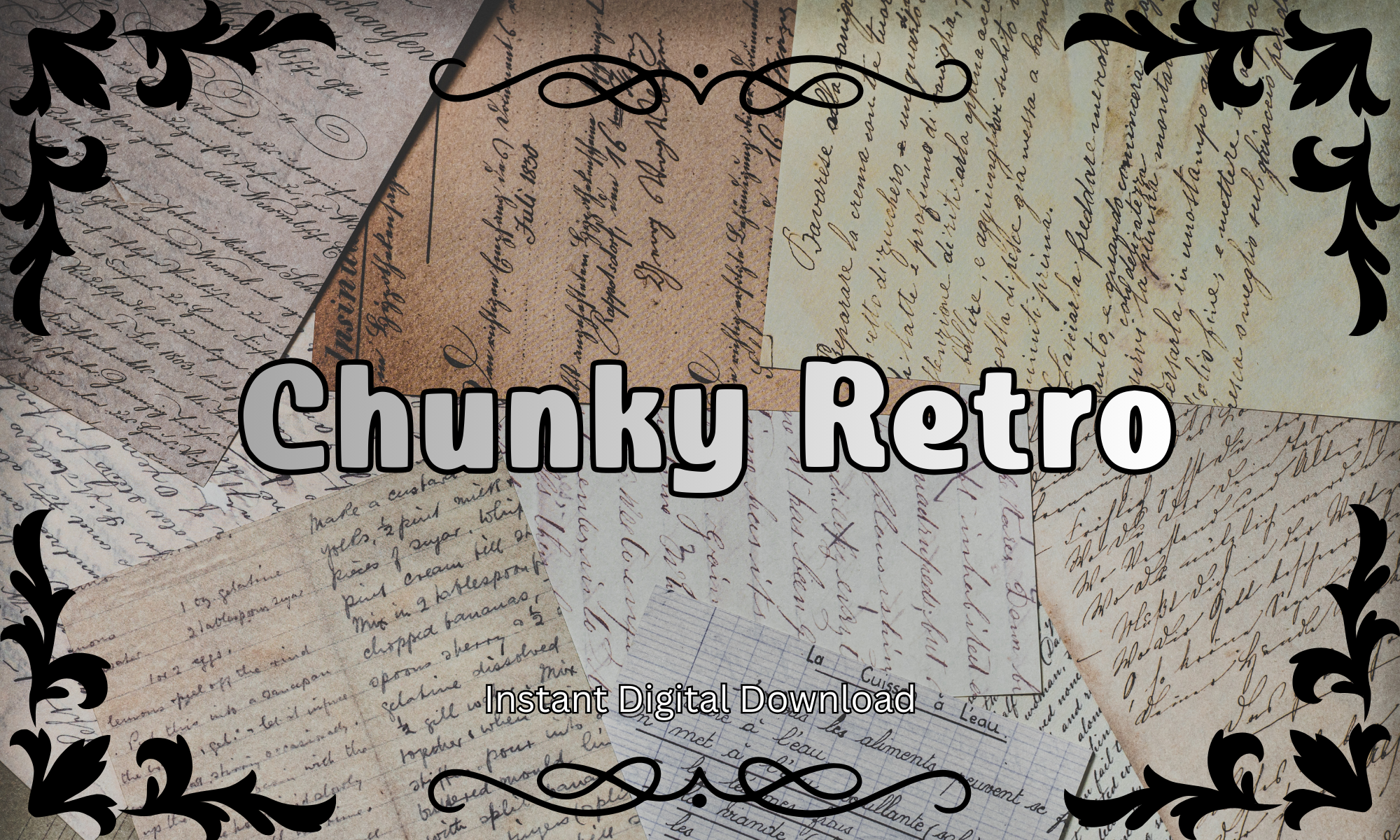 Chunky Retro preview — thick rounded diner-era bold display font