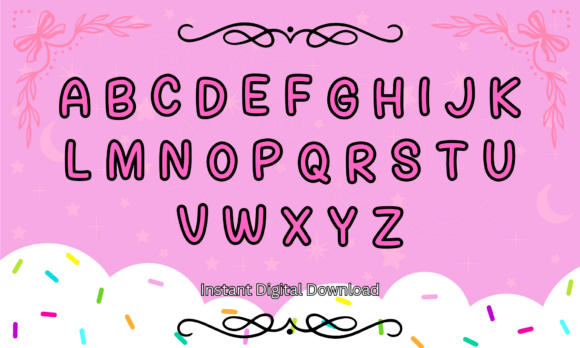 Cute Girly Font - Preview 1