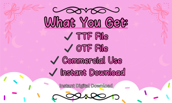 Cute Girly Font - Preview 5
