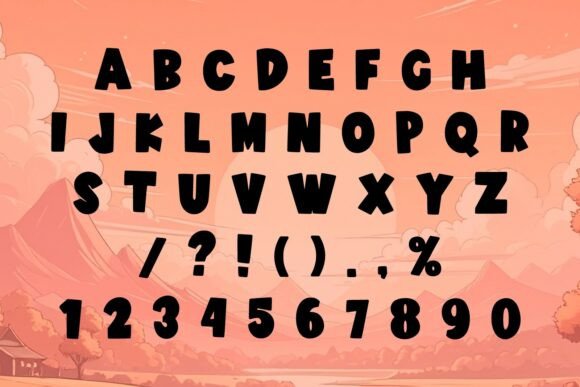 Cute Stacked Font - Preview 4