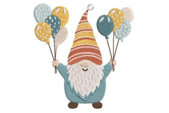 Deluxe Birthday Balloon Gnome